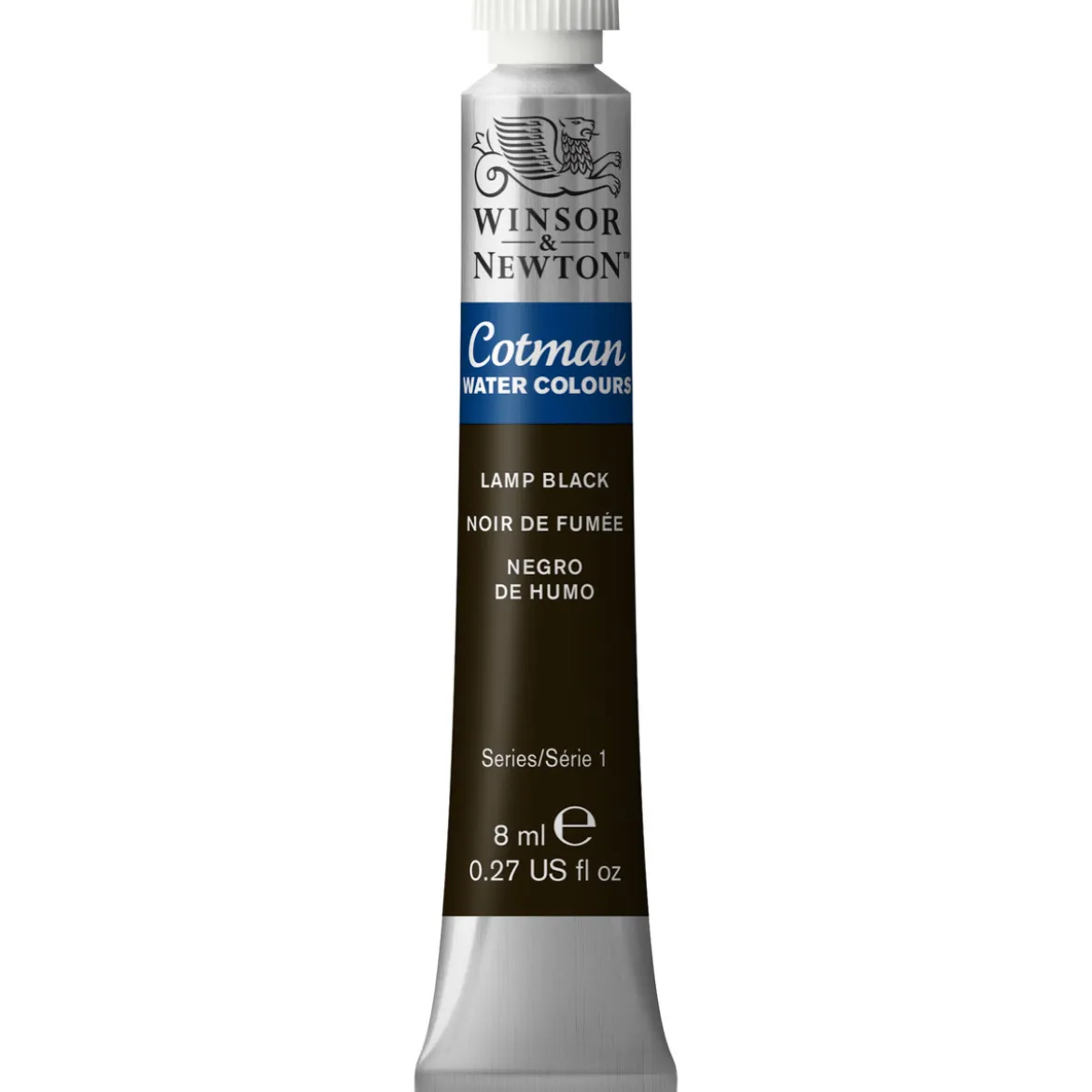 Winsor & Newton Cotman akvarellmaling 8 ml tube – Lamp Black 337