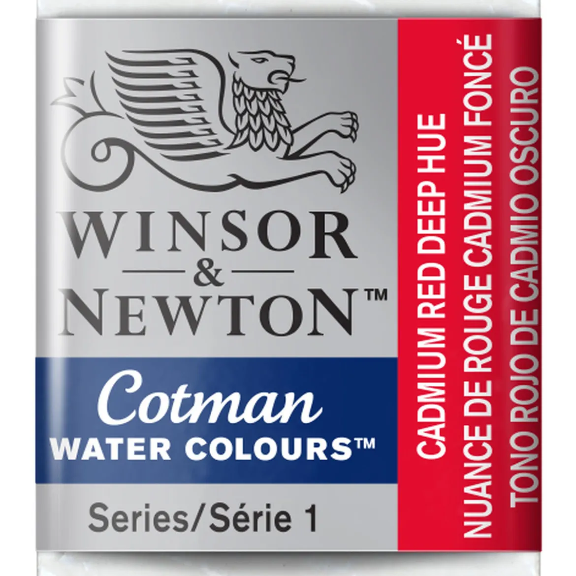 Winsor & Newton Cotman akvarellmaling halvkopp – Cadmium Red Deep Hue 098