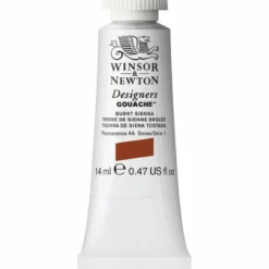 Winsor & Newton Designers Gouache 14 ml – Burnt sienna 074