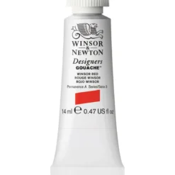 Winsor & Newton Designers Gouache 14 ml – Winsor red 726
