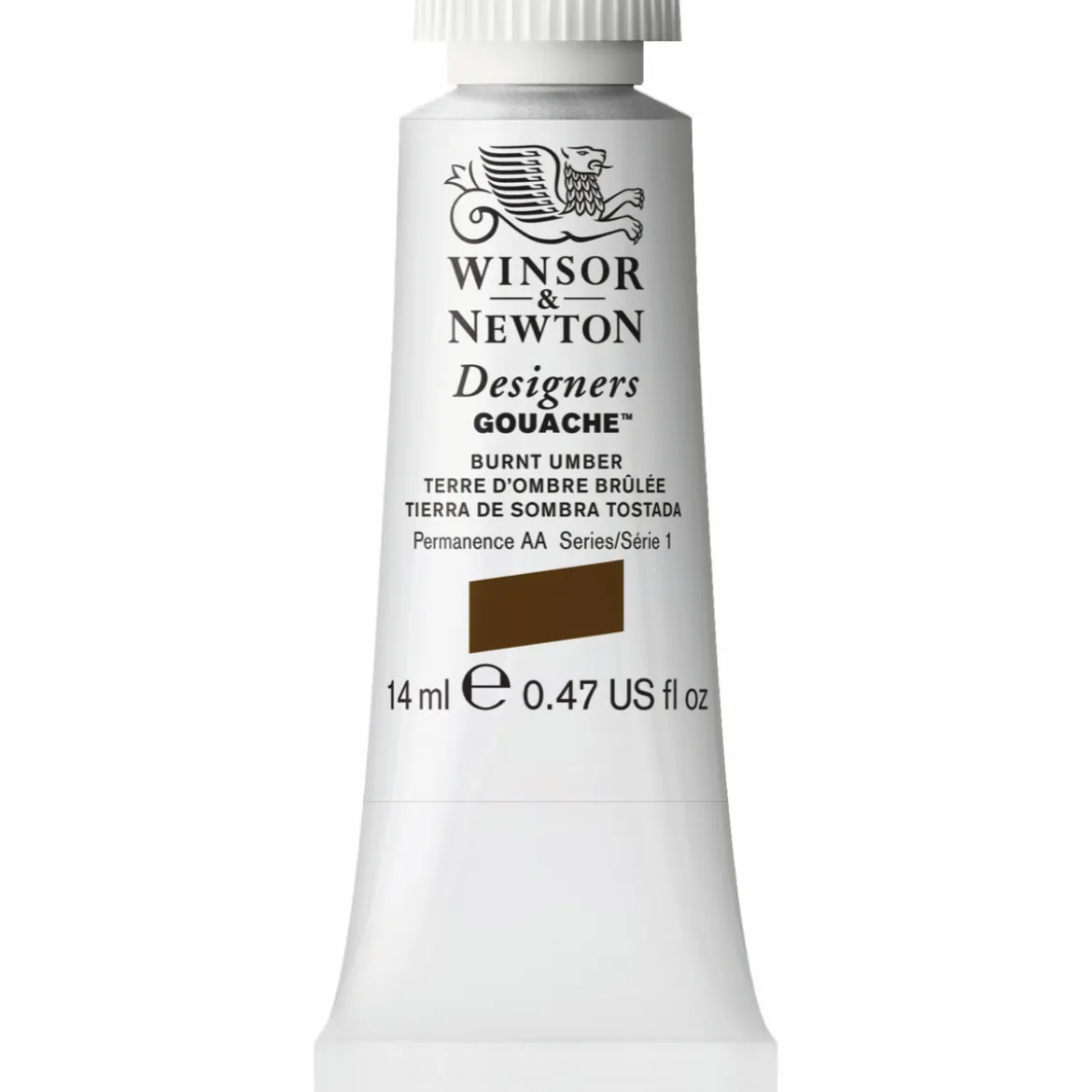 Winsor & Newton Designers Gouache 14 ml – Burnt umber 076