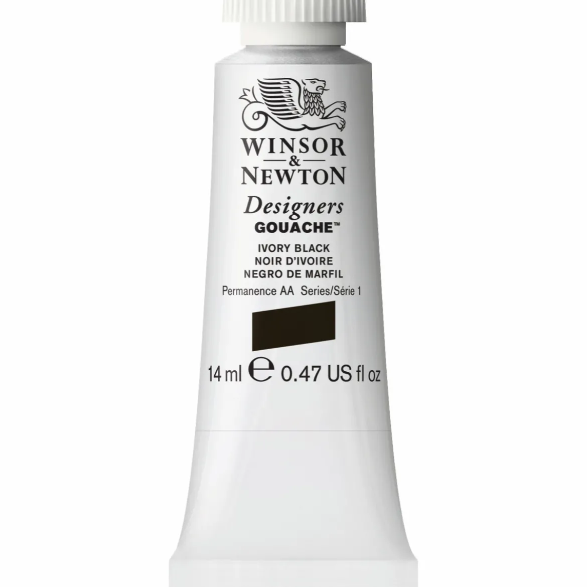 Winsor & Newton Designers Gouache 14 ml – Ivory black 331