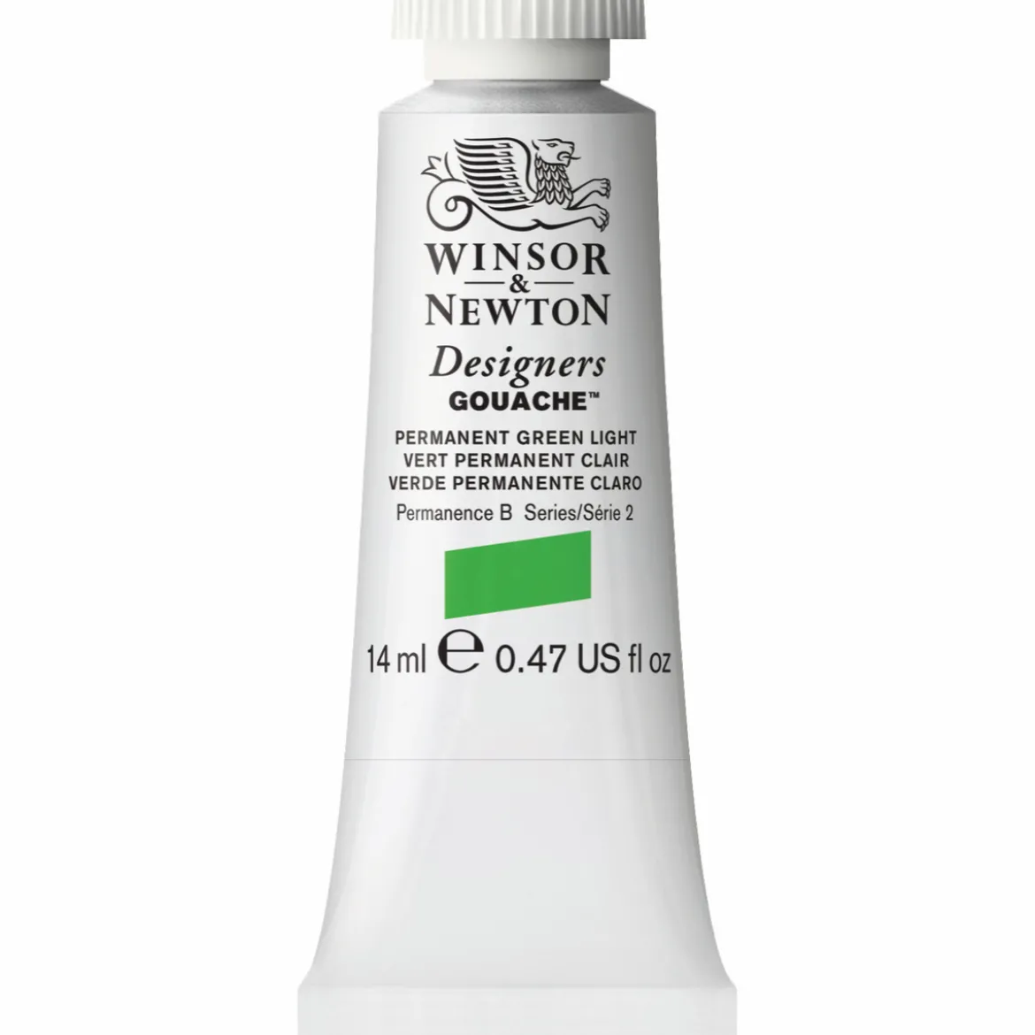 Winsor & Newton Designers Gouache 14 ml – Permanent green light 483
