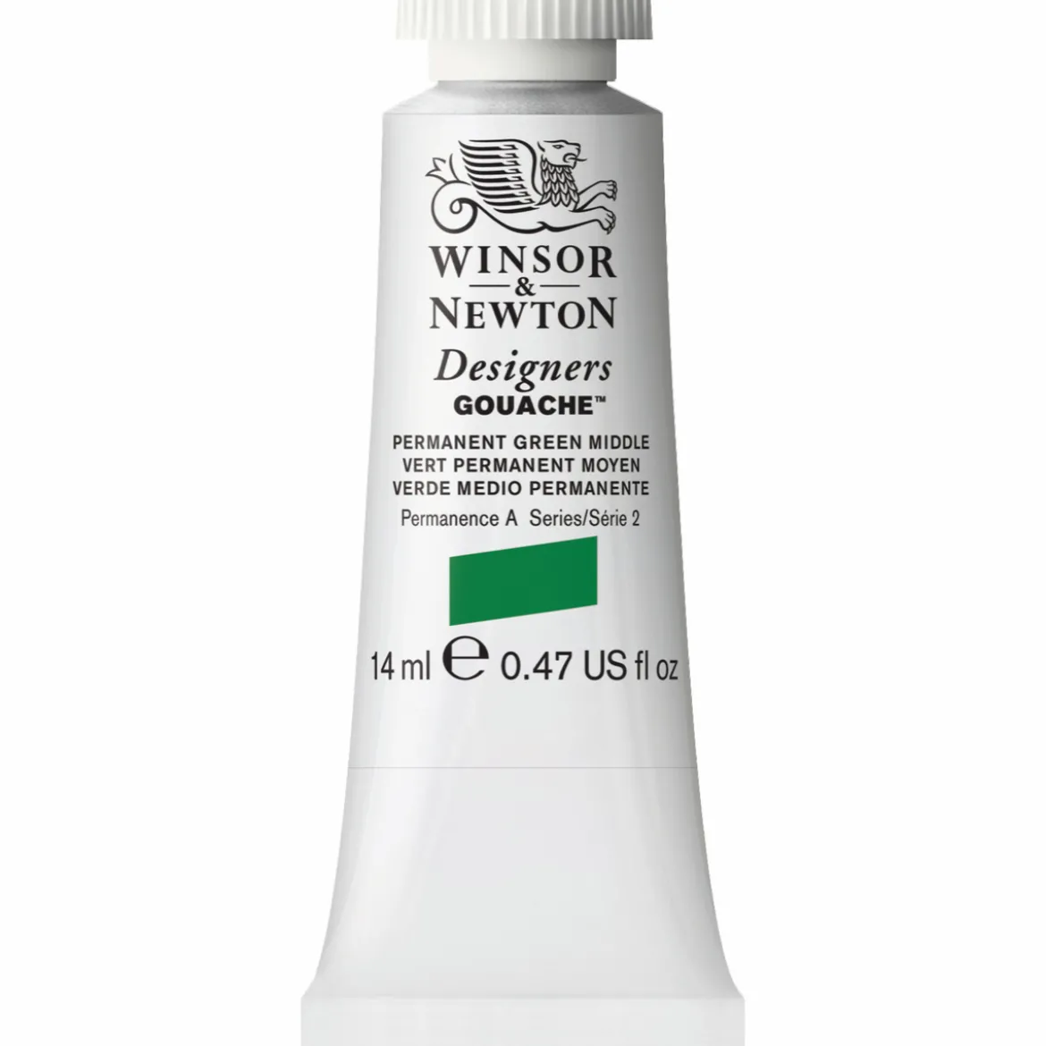 Winsor & Newton Designers Gouache 14 ml – Permanent green middle 484