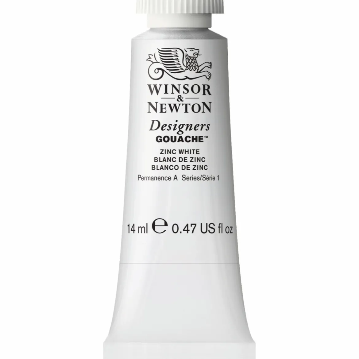 Winsor & Newton Designers Gouache 14 ml – Zinc white 748