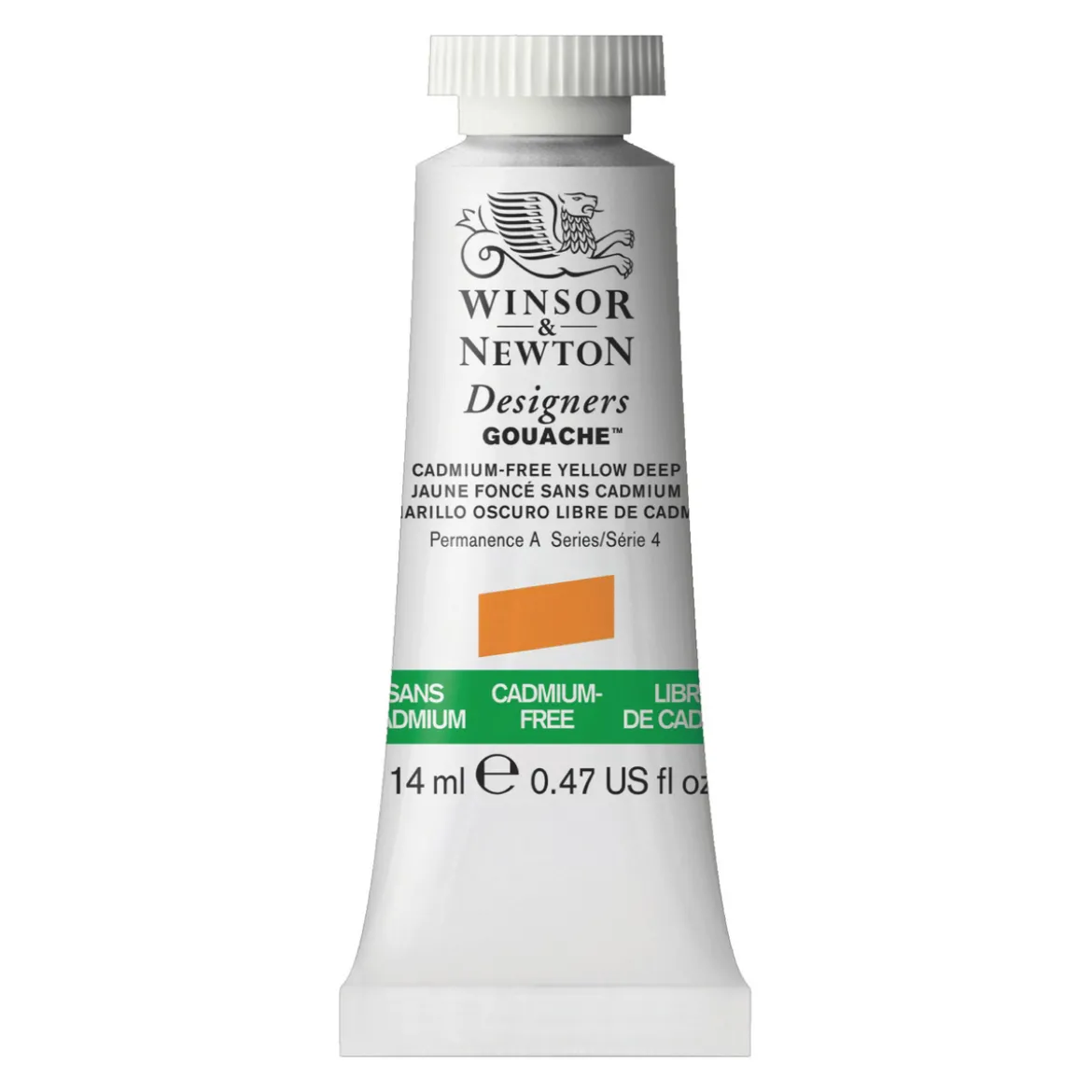 Winsor & Newton Designers Gouache 14 ml – Kadmiumfri / Cadmium-free Yellow deep 891