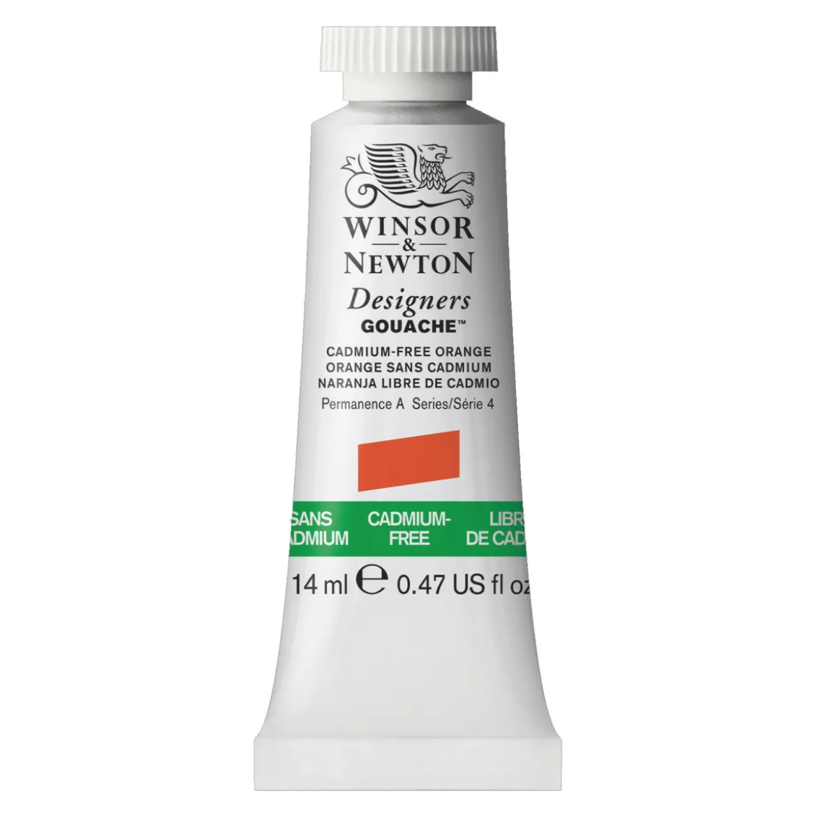 Winsor & Newton Designers Gouache 14 ml – Kadmiumfri / Cadmium-free Orange 899