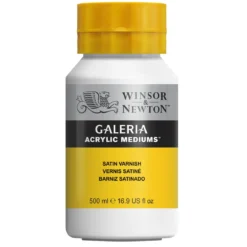 Winsor & Newton Galeria Satin Varnish 500 ml, beskyttende ferniss for akrylmaling