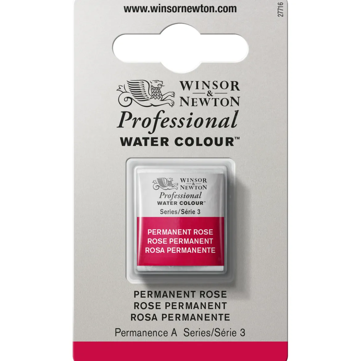 Winsor & Newton Professional akvarellmaling halvkopp Permanent Rose 502