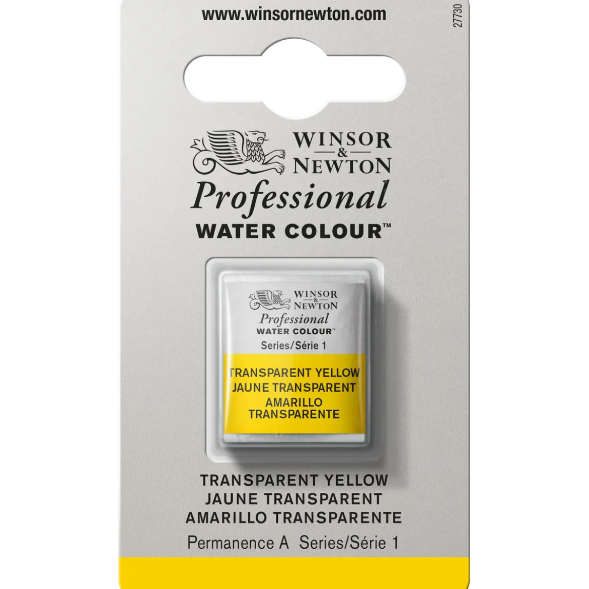 Winsor & Newton Professional akvarellmaling halvkopp Transparent Yell 653