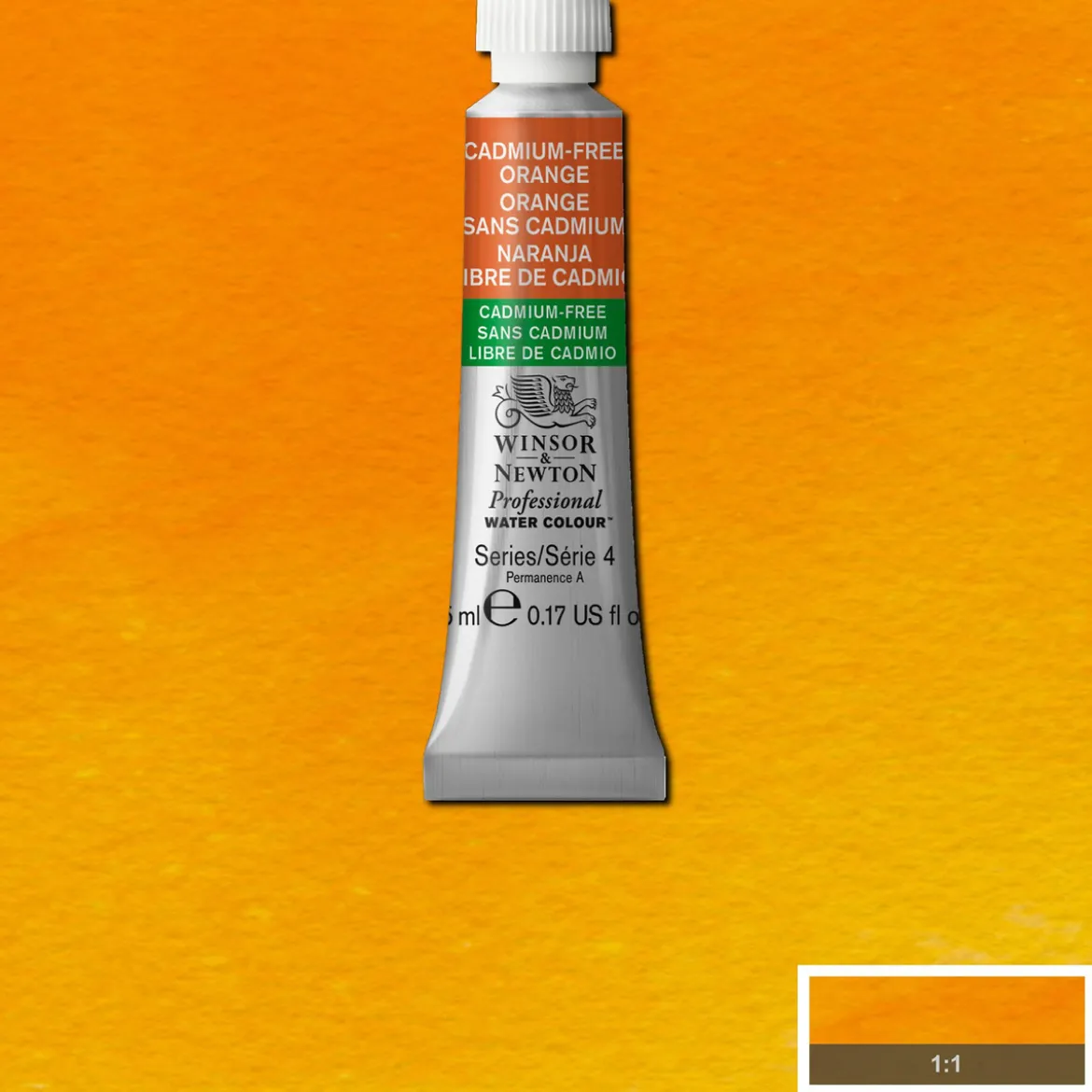 Winsor & Newton Professional akvarellmaling 5 ml Cadmium-Free Red Deep 895