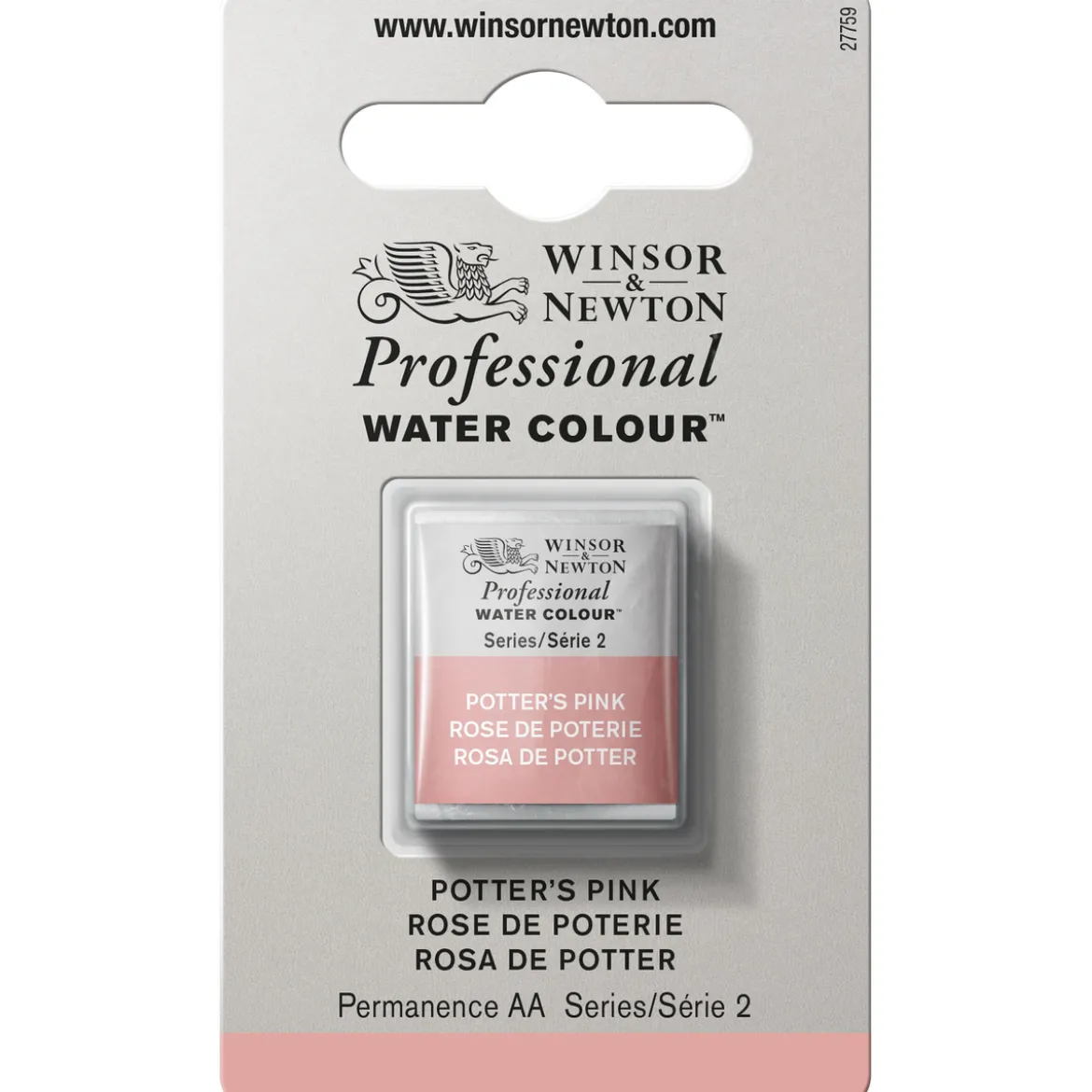 Winsor & Newton Professional akvarellmaling halvkopp Potter’s Pink 537