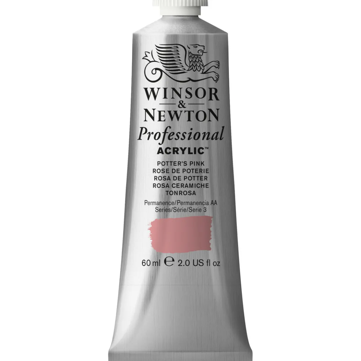 Winsor & Newton Professional akrylmaling 60 ml Silver no.2 624