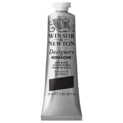 W&N D.Gouache Lamp Black 37 ml