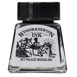 W&N Drawing Ink Black Ind 14 m