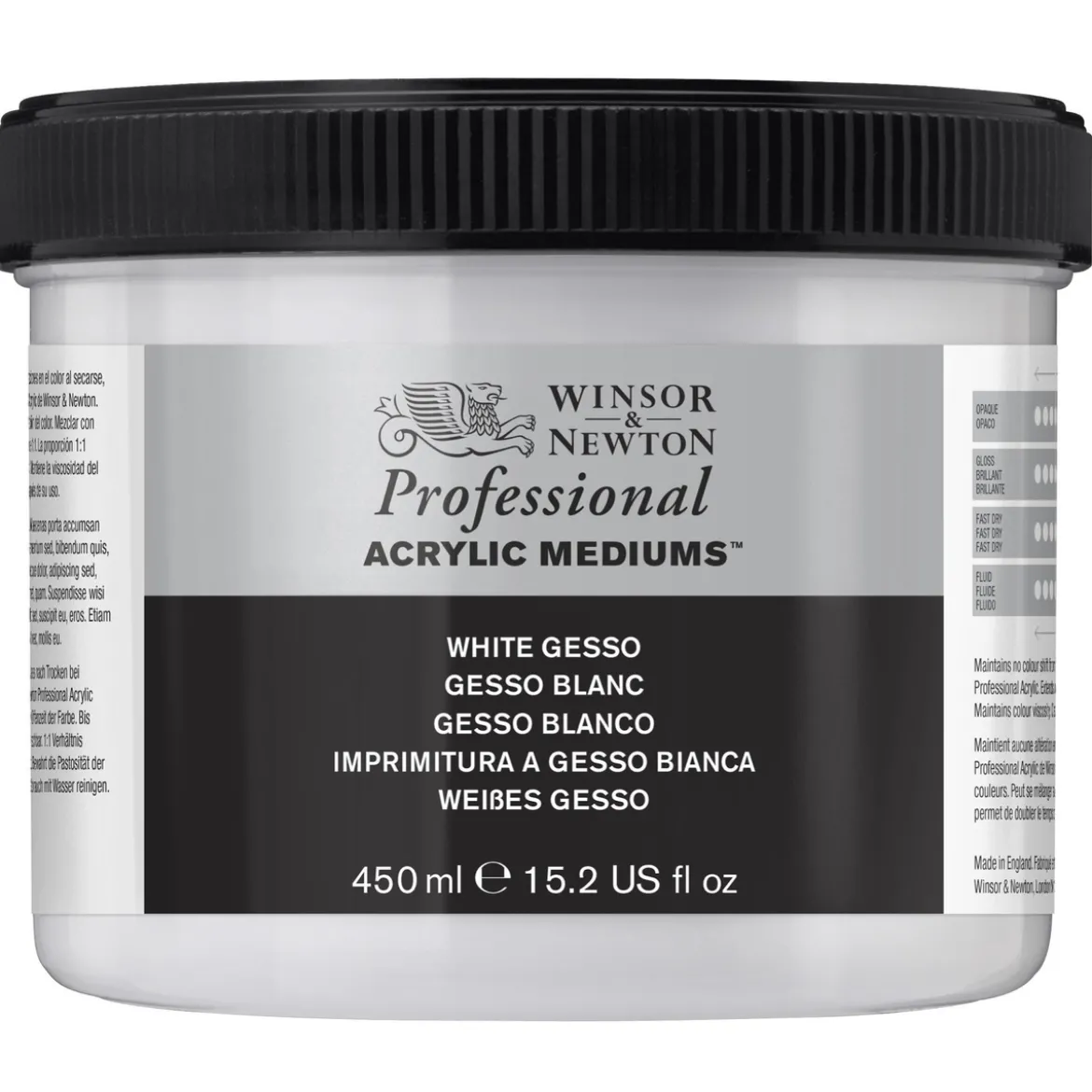 W&N Gesso Hvit 450ml