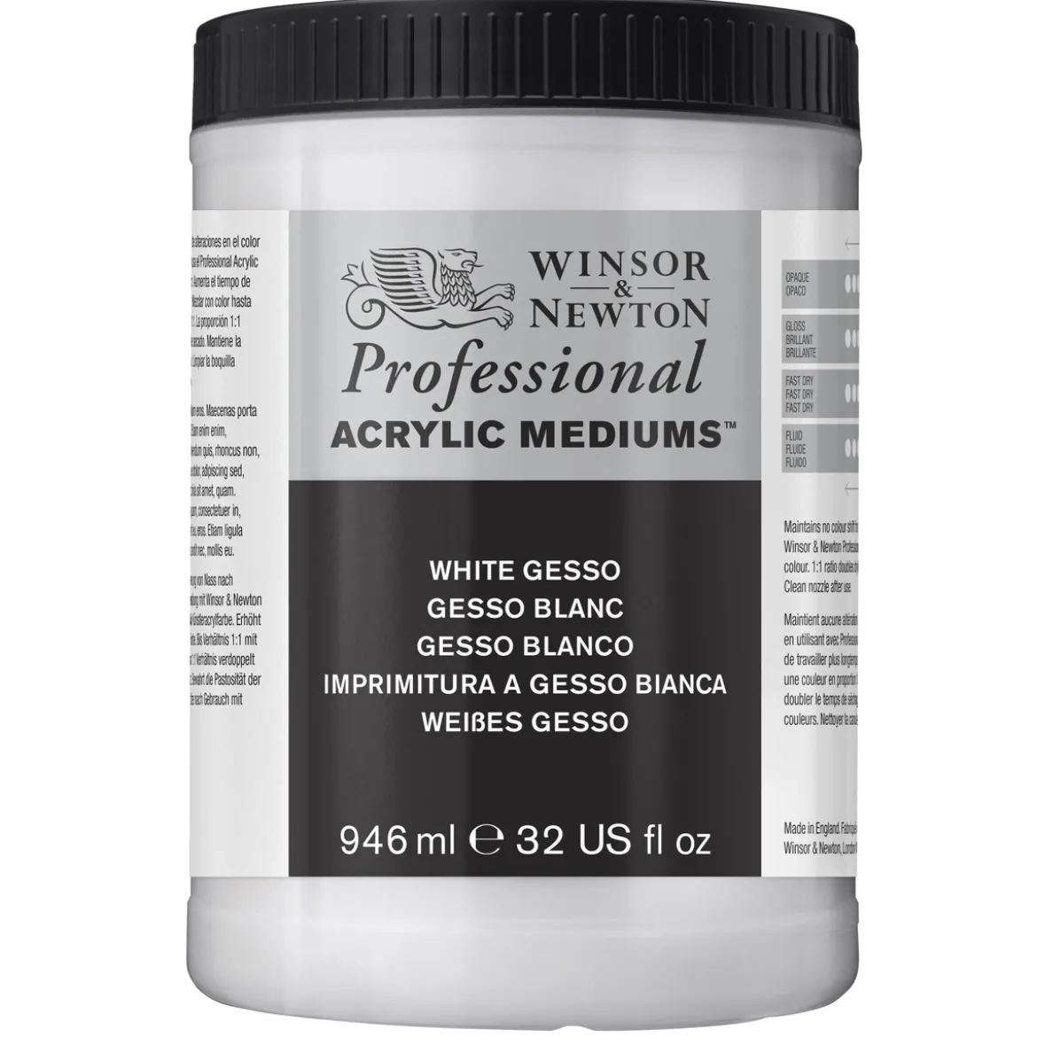 W&N Gesso Hvit 946ml