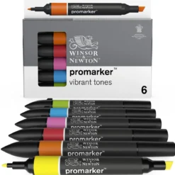 W&N Promarker 6 Vibrant tones